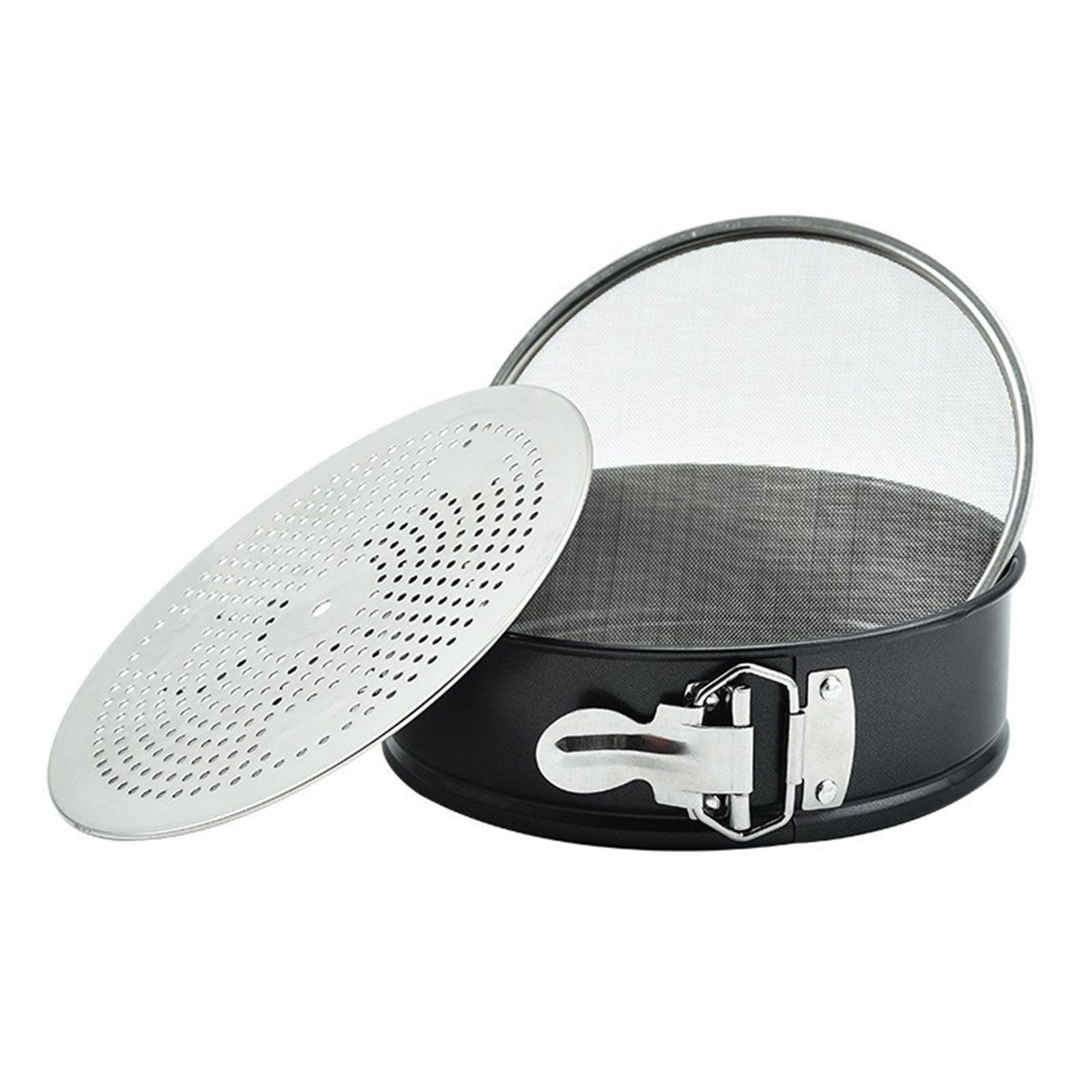 HGYCPP Round Stainless Steel Flour Sieve Fine Mesh Sifter Tea Sugar ...