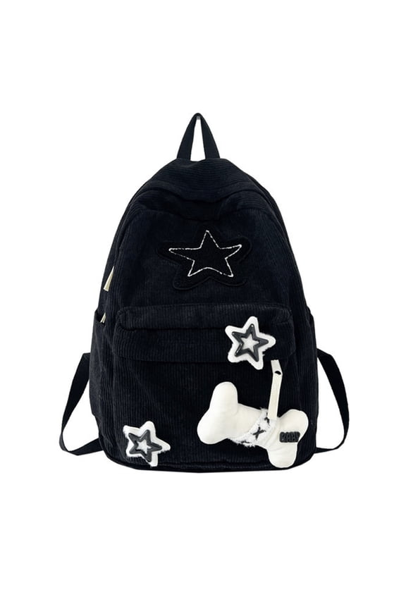 School Bags Double Strap Shoulder Bags with Star Pattern Backpack for Student