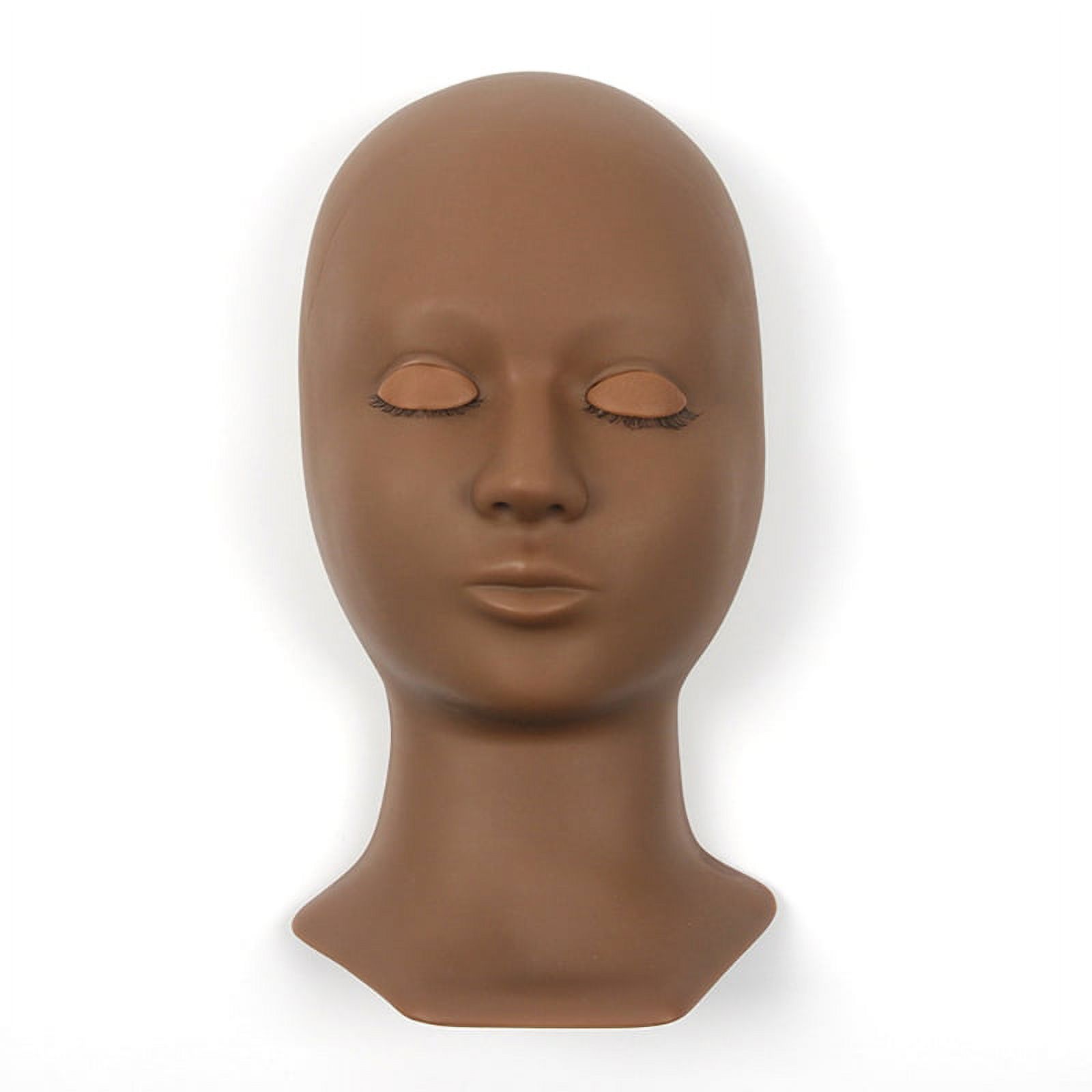 HGYCPP Silicone Training Mannequin Head Removable Eyelids for Grafting ...