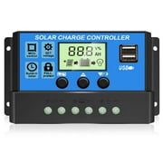 HGYCPP Solar Charge Controller for w/Dual USB Port Renewable Energy Controller 10A/20A/