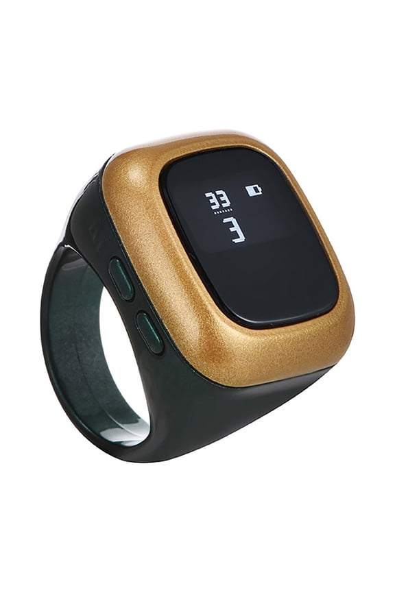 Tasbih Counter OLED Display Electronic Digital Finger Ring Prayer Counter Rings Time Reminder Wearable Device