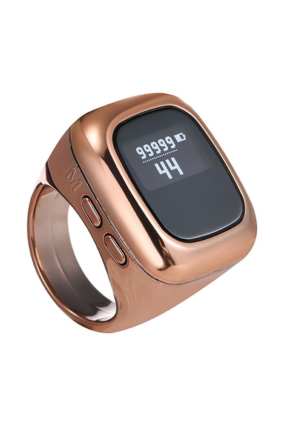 Tasbih Counter OLED Display Electronic Digital Finger Ring Prayer Counter Rings Time Reminder Wearable Device