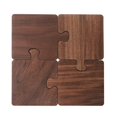 HGYCPP Unique Wooden Puzzle Drink Coaster for Hot & Cold Drinks Drinking Glasses Cups
