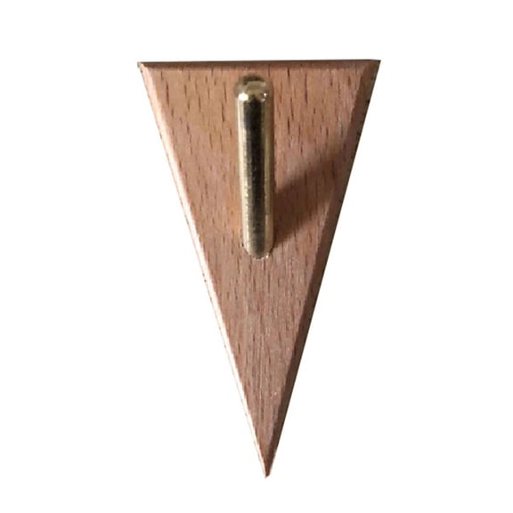 HGYCPP Walnut Beech Solid Wooden Clothes Hanger Wall Mounted Coat Hook Decorative for Key Holder Hat Scarf Handbag Storage Rack