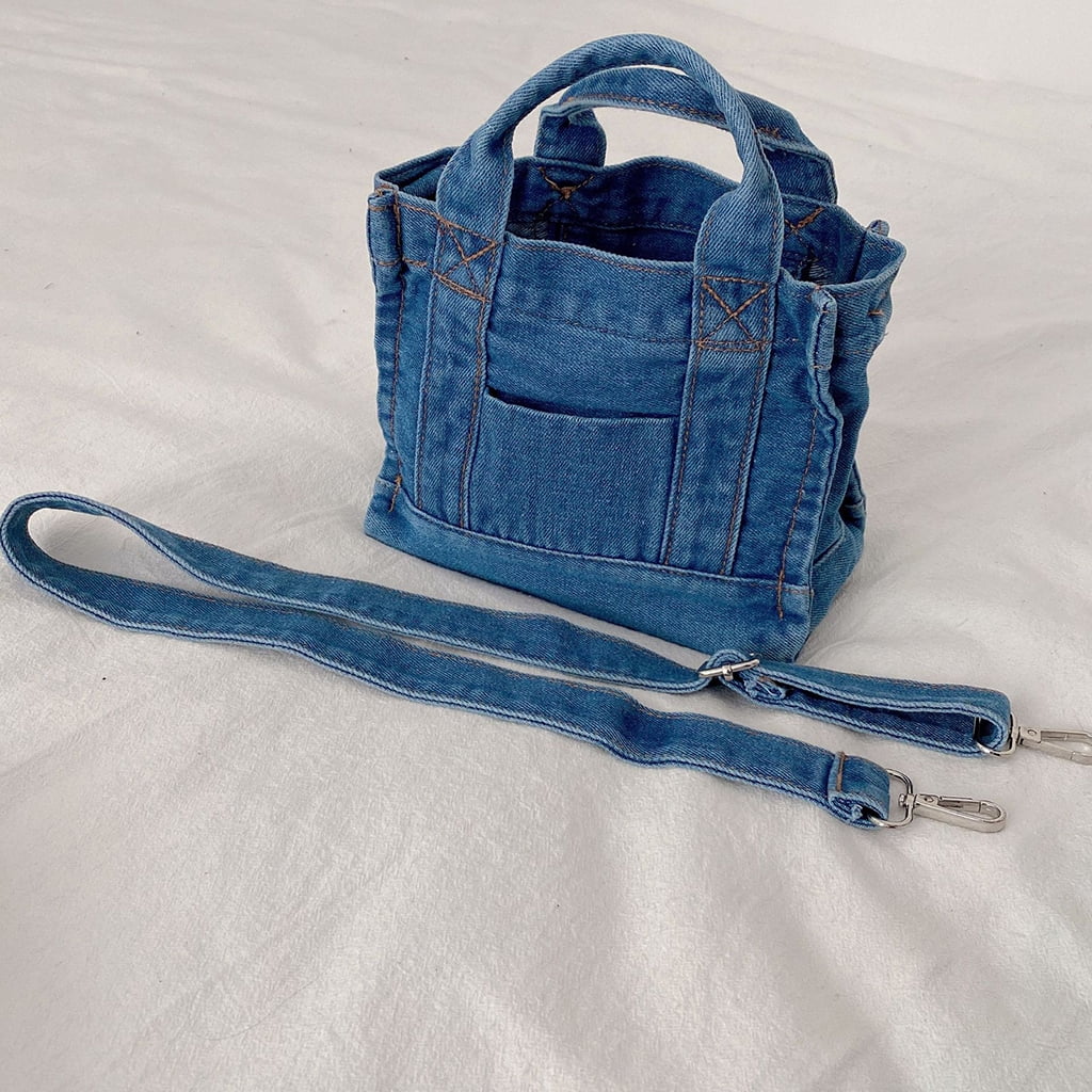 Vintage Upcycled Womens Blue Jean Denim 90s Purse with Belt Handle Y2K  2000s | eBay
