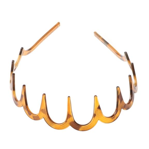 HGYCPP Women Girls Zig-Zag Shark Long Tooth Headband Plastic Resin Non-Slip Wave Comb Hair Hoop Headwear DIY Headpiece