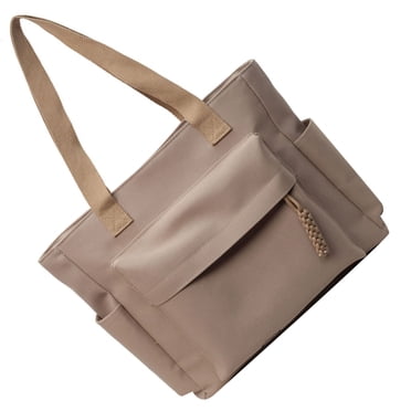 Letter Printed Knit Bag Fashion Shopping Shoulder Bag Large Capacity Handbag