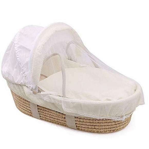 HGmart Baby Basket Mosquito Net Universal Folding Mosquito Guard Netting Tent Bedding for Baby Kids,White