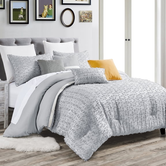 HGmart French; Vintage; Traditional; Contemporary; Rustic 7 Piece Comforter Sets Queen with Comforter and Shams and Square Cushion and Cushion and Breakfast Pillow