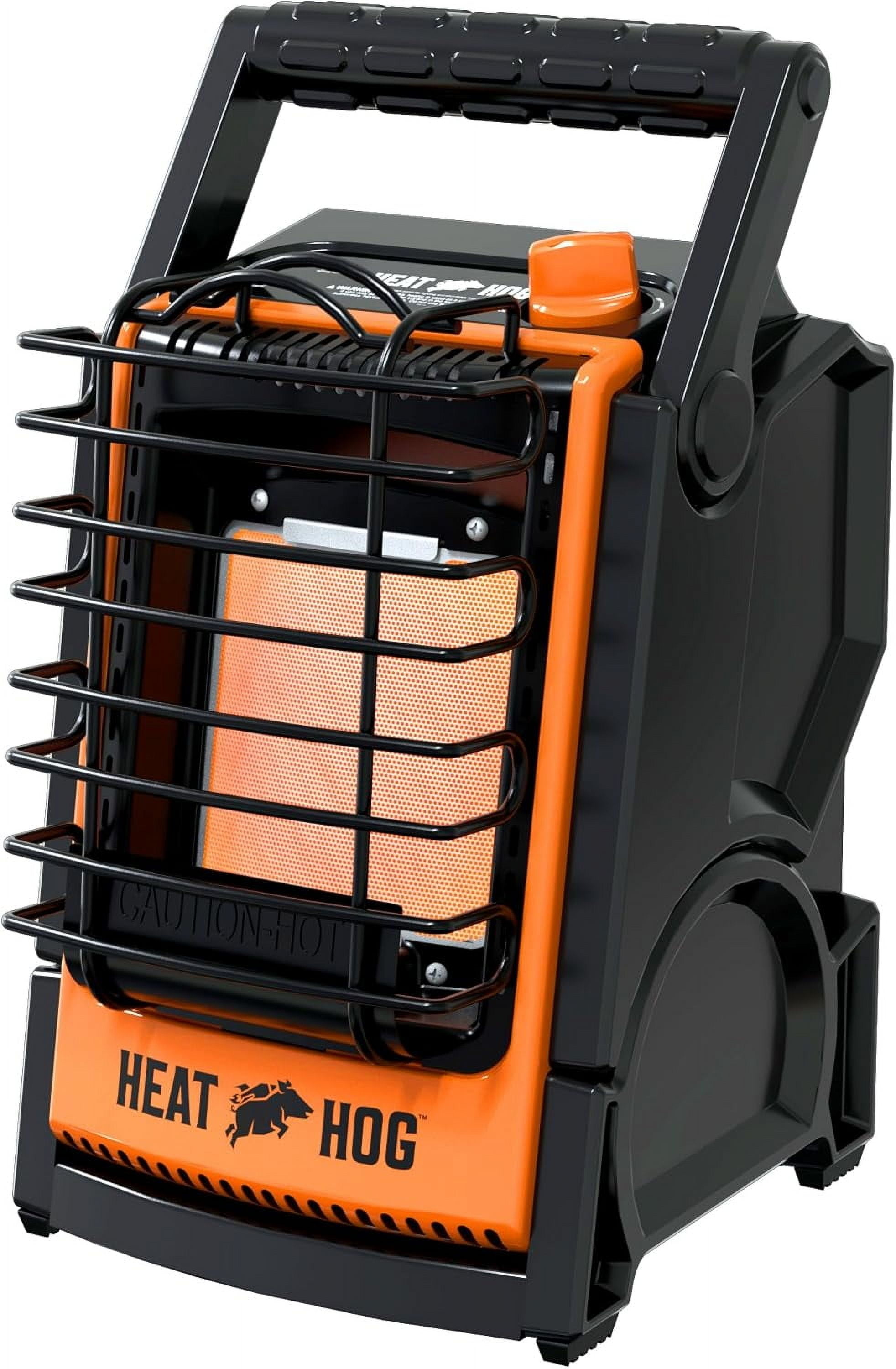 Compact Black and Orange Propane Radiant Space Heater