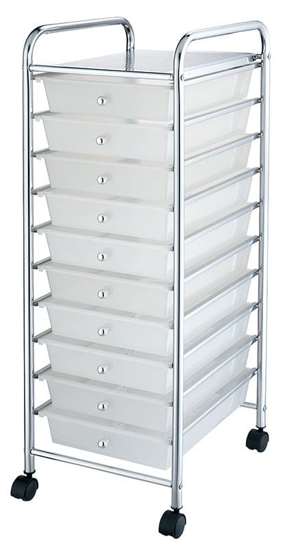 Hello Hobby 10-Drawer Craft Storage Cart for Jewelry Making and Beading Kits