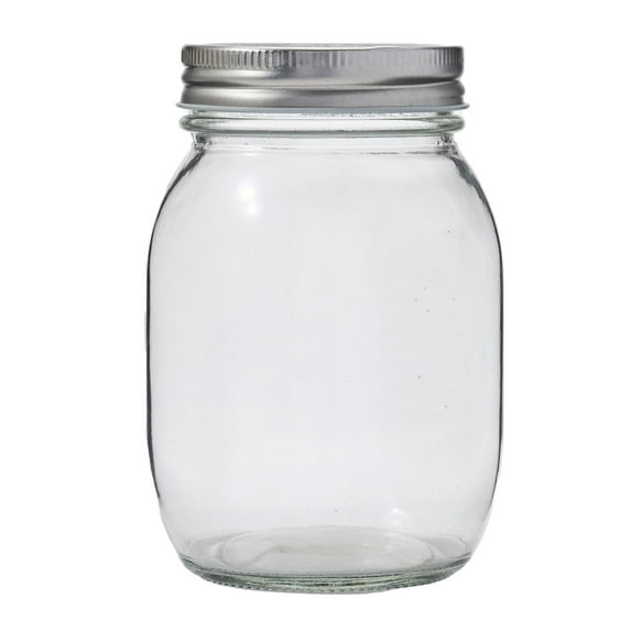 Hello Hobby Glass Mason Jar, 16 oz
