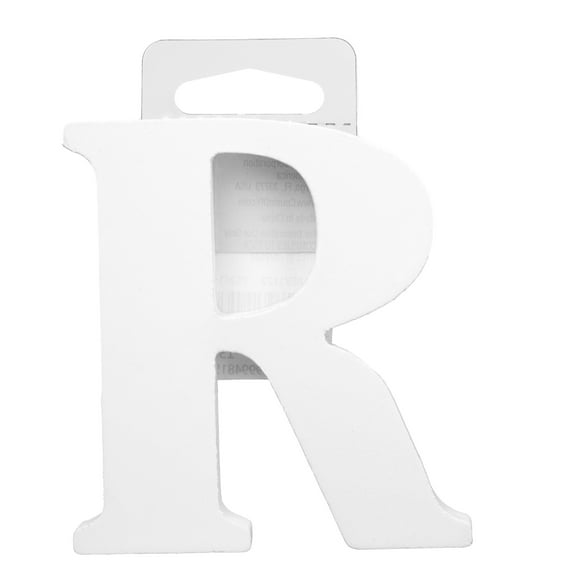 HH 3" WHITE SERIF LETTER R