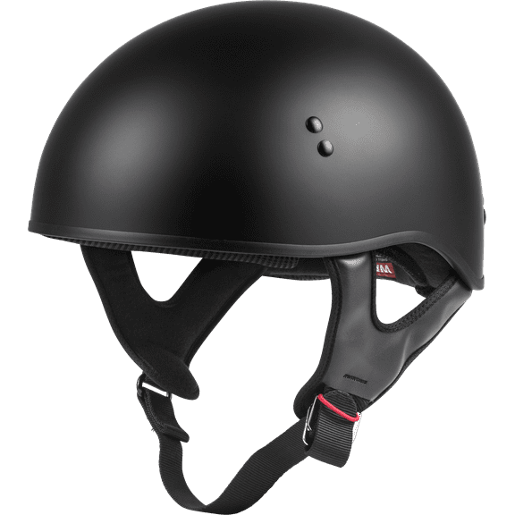 HH-45 HALF HELMET NAKED MATTE BLACK 2X