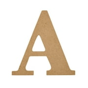 Plaid Unfinished Wood MDF 5 Letter for DIY Arts and Crafts, A