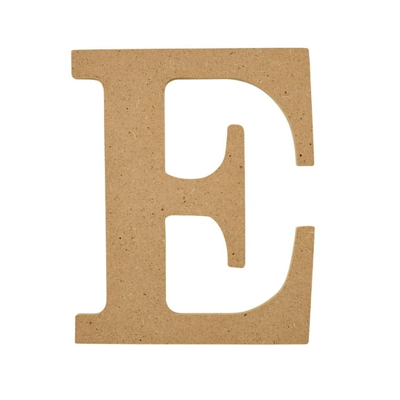 Plaid Unfinished Wood MDF 5" Letter for DIY Arts and Crafts, E