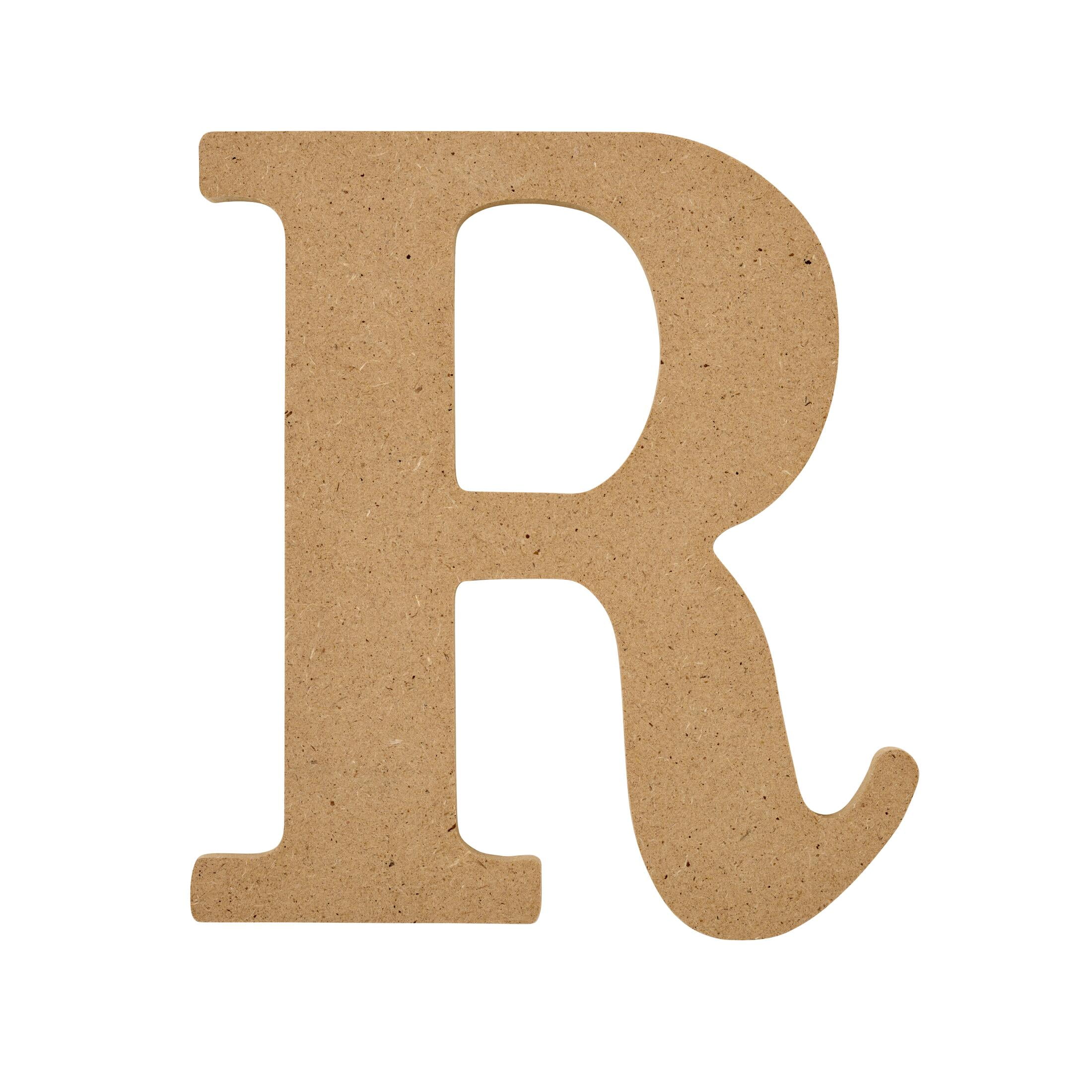 Plaid Unfinished Wood MDF 5" Letter for DIY Arts and Crafts, R