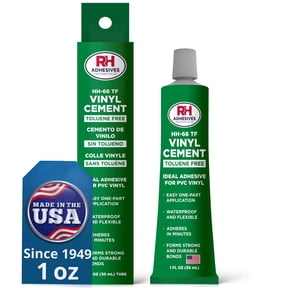 HH-66 Toluene Free Vinyl Cement 1 oz. Tube - PVC & Vinyl Glue for Pools, Tarps - RH Adhesives