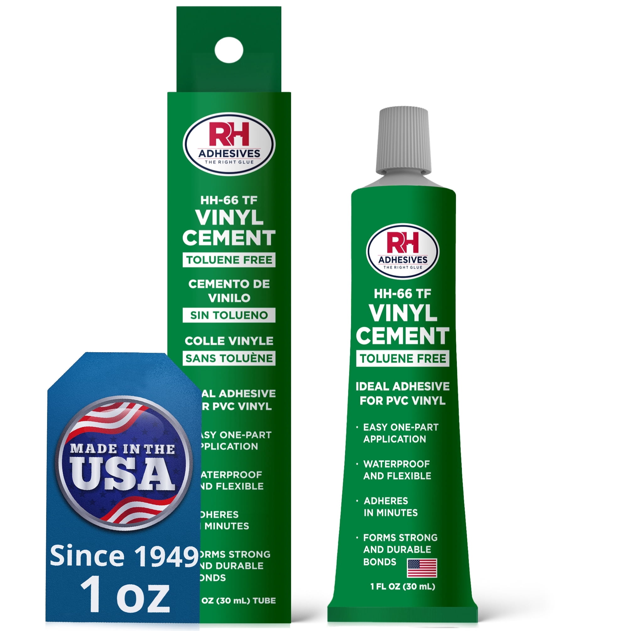 RH Adhesives HH-66 Toluene Free Vinyl Cement, PVC Bonding Strength