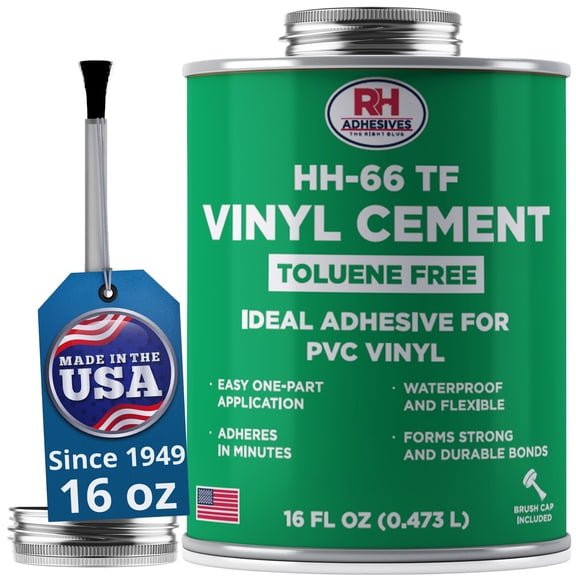 HH-66 Toluene Free Vinyl Cement, 16 oz. can - RH Adhesives