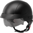 thumbnail image 1 of HH-75 HALF HELMET MATTE BLACK XS, 1 of 1