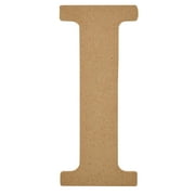 Plaid Unfinished Wood MDF 8" Letter for DIY Arts and Crafts, I