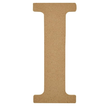 Plaid Unfinished Wood MDF 8" Letter for DIY Arts and Crafts, I