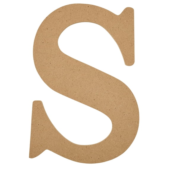 Plaid Unfinished Wood MDF 8" Letter for DIY Arts and Crafts, S