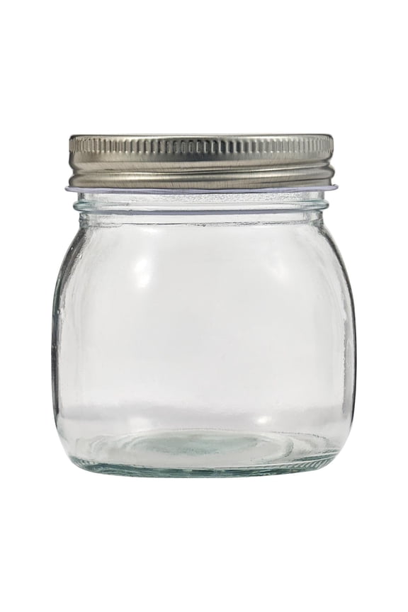 Smooth Glass Mason Jar, 8 oz, 1 Each
