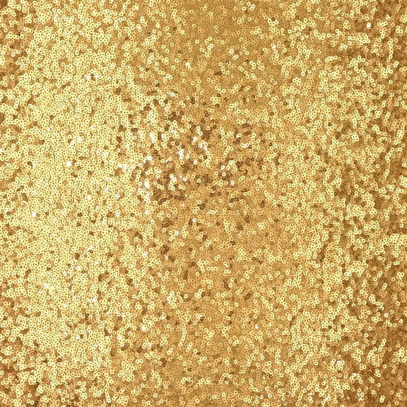 Hello Hobby 41 x 72 100% Polyester Sequin 2 Yard Precut Fabric, Gold, 41" Wide for Sewing & Crafting