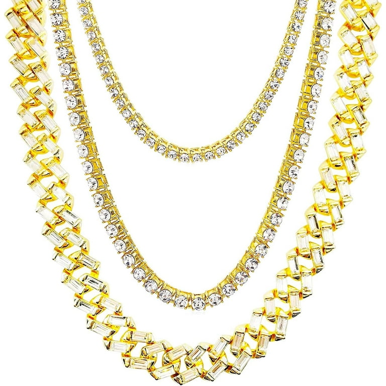 Cheap iced out jewelry sets best sale