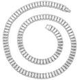 thumbnail image 1 of HH Bling Empire Iced Out Chains for Men,Gold or Silver Diamond Tennis Necklaces,Mens Hip Hop Baguette Tennis Chains 16-30 Inches (Baguette-Silver-20"), 1 of 14