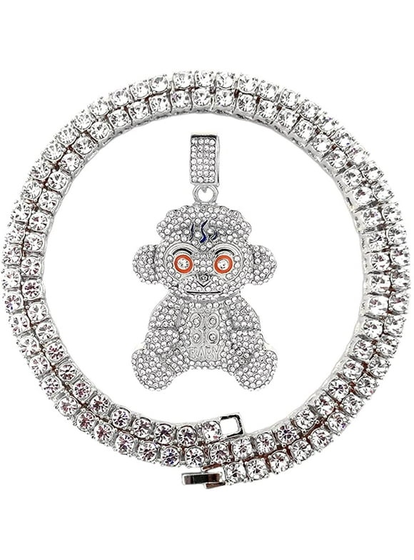 Iced Out Silver Chain