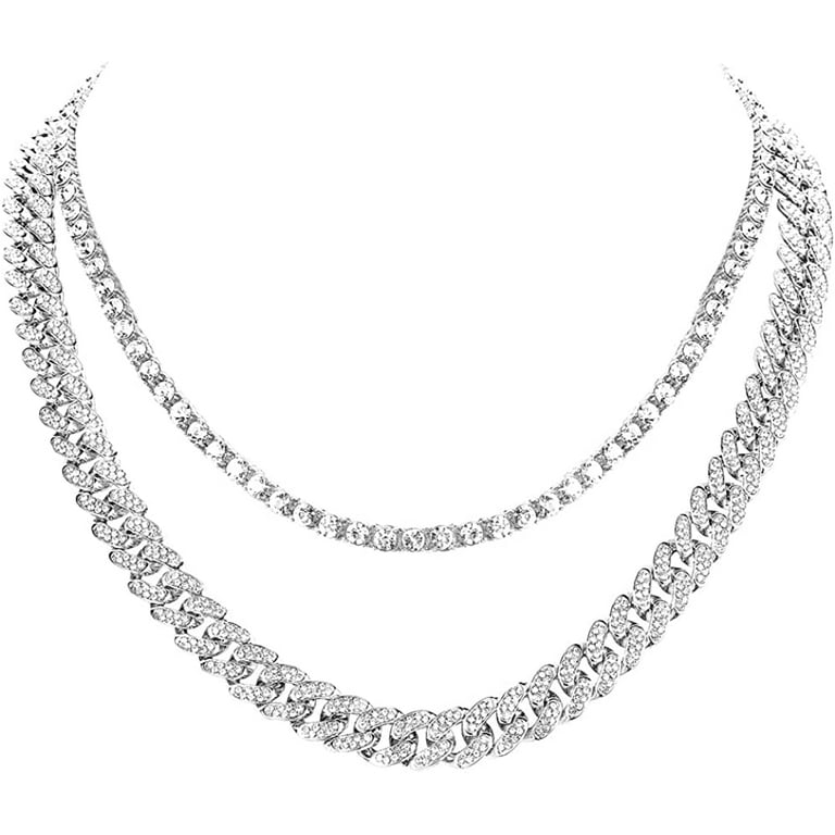 Fake diamond chains hot sale
