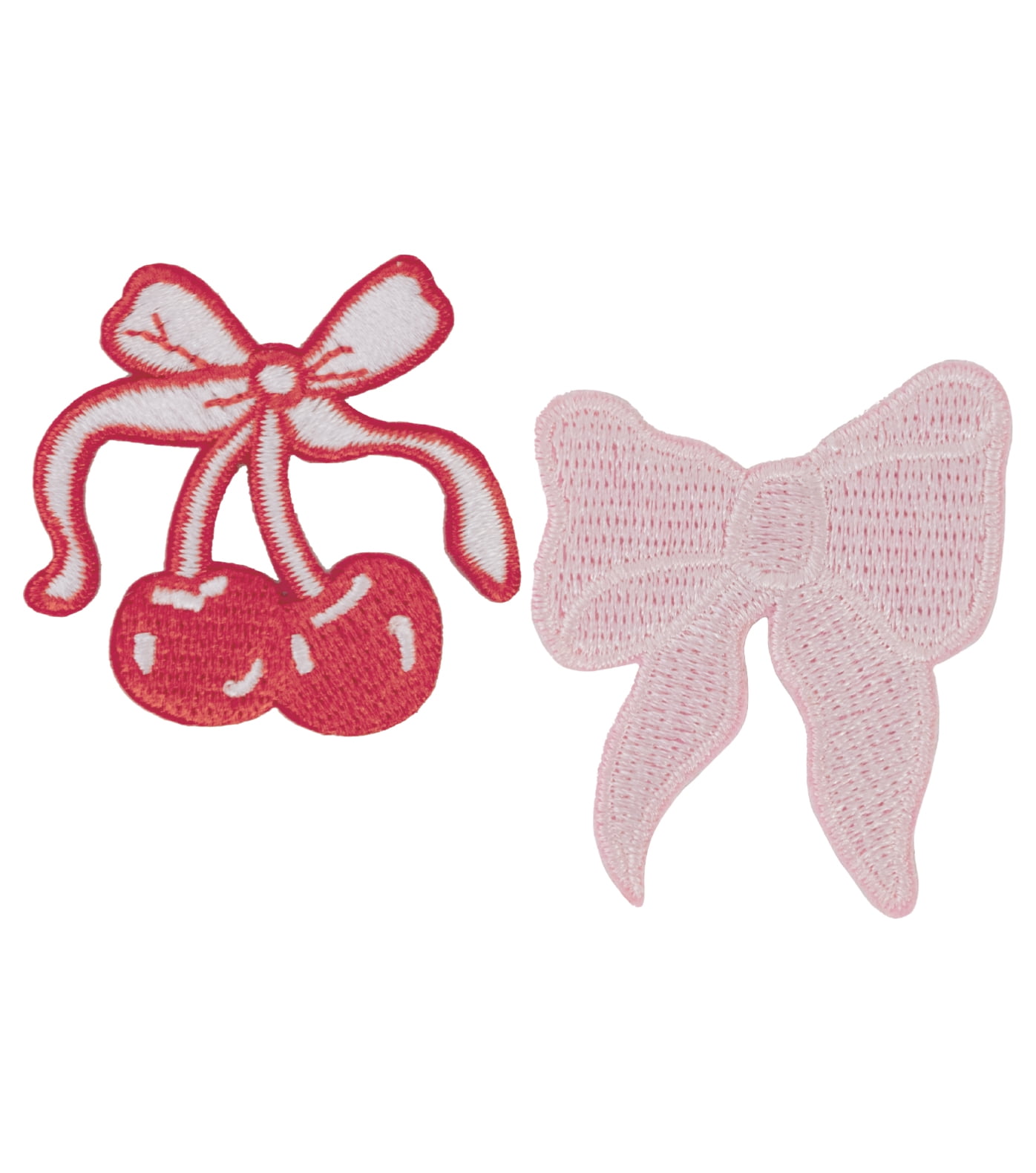Hello Hobby 2-Piece Bows and Cherries Sewing Patches & Appliques