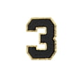 thumbnail image 1 of Hello Hobby Chenille 3-Black Number Patch, 1 of 5