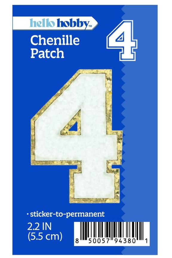 Chenille 4-White