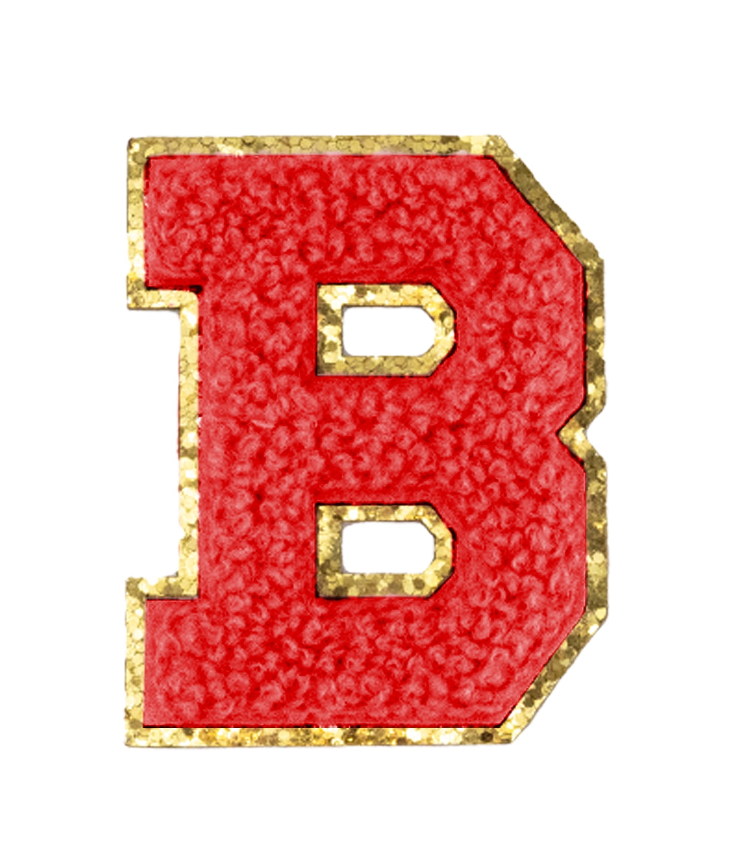 Hello Hobby Chenille B Patch Red