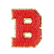 Hello Hobby Chenille B Patch Red