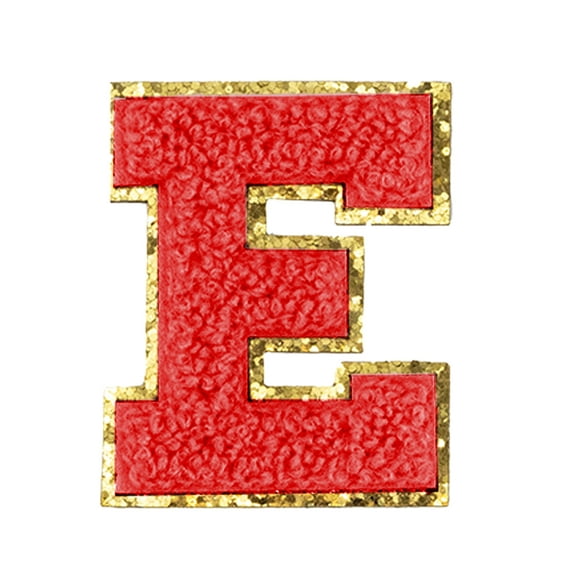 Hello Hobby Chenille E-Red Patch