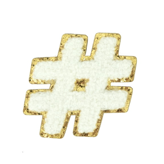 Hello Hobby Chenille Hashtag Patch
