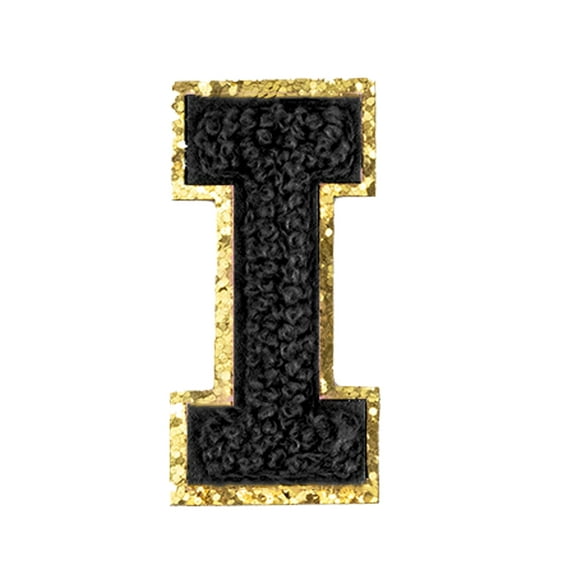 Hello Hobby Chenille I-Black Letter Patch