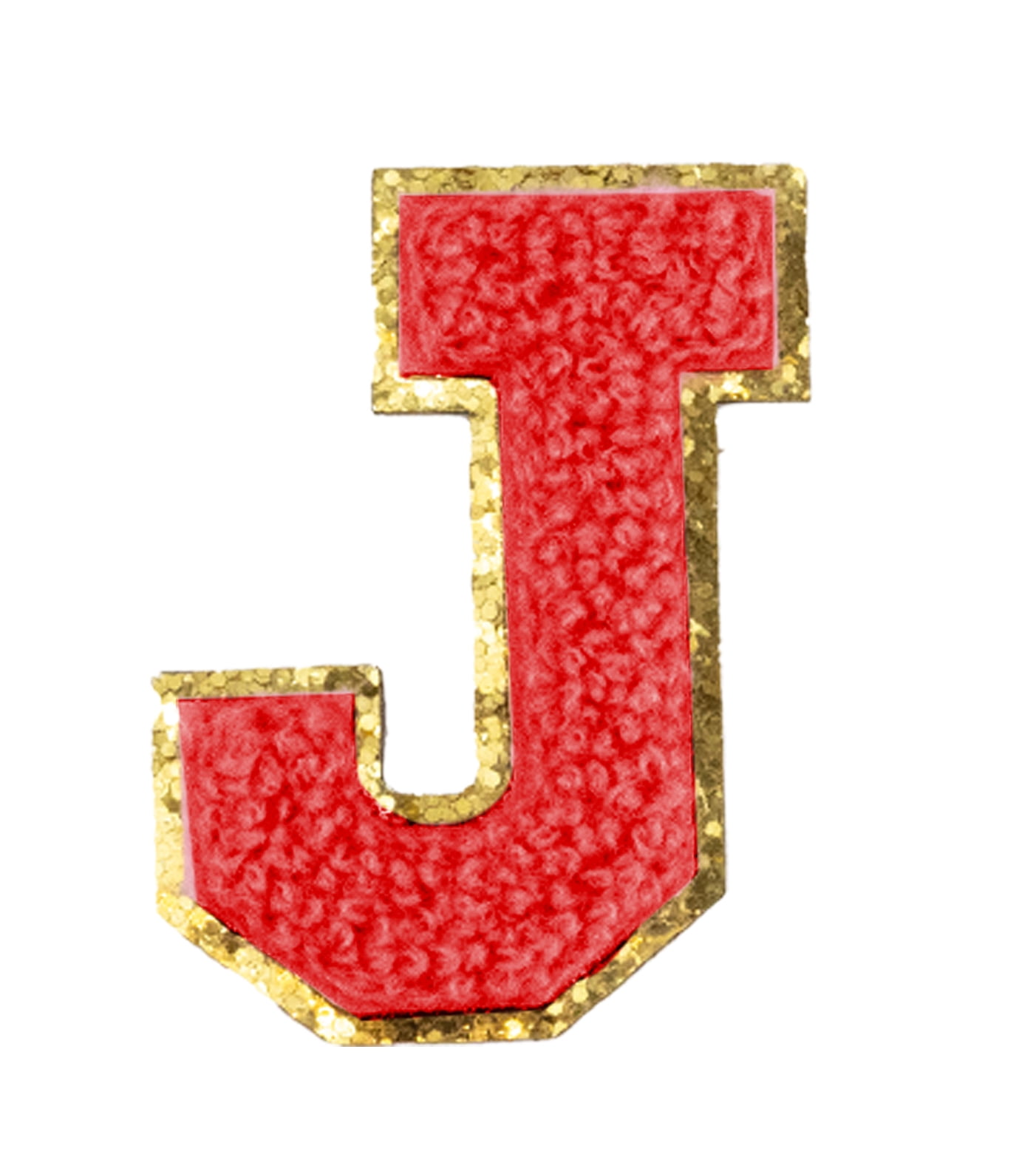 Red J Patch Hello Hobby Chenille Red J-Letter - Walmart.com