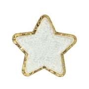 Hello Hobby Chenille White Star Patch