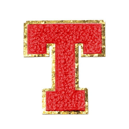 Hello Hobby Chenille T-Red Patch