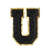 Hello Hobby Chenille U-Black Letter Patch