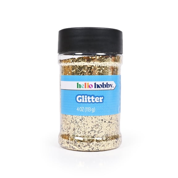 Hello Hobby Gold Fine Craft Glitter 4 oz for Arts and Crafts