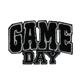 Hello Hobby Game Day Patch for Clothing, Embroidered, Multicolor, Sports Theme