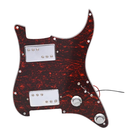 HH Guitar Pickguard Loaded Scratchplate Prewired Assembly Sturdy PVC for Rock Metal Guitarists