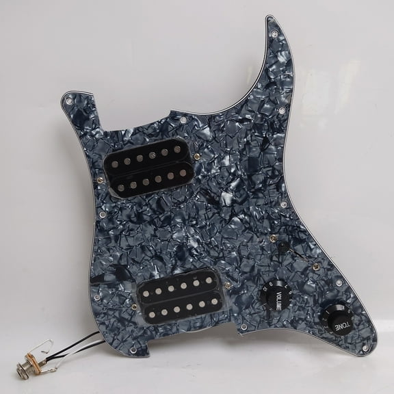 HH Guitar Prewired Loaded Pickguard, with Active Ceramic & Alnico V Humbucker Pickups, for Fender Strat Guitar